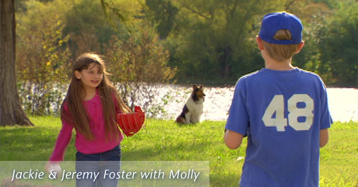 Jackie and Jeremy Foster with Molly